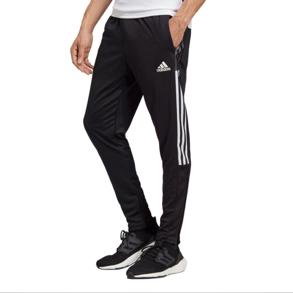 adidas Pants Womens XS Extra Small Black Elastic Waist Track Pants Activewear